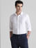 White Full Sleeves Solid Shirt_408484+2
