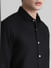Black Full Sleeves Solid Shirt_408487+5