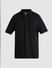 Black Oversized Polo T-shirt_408488+7