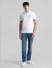 White Ribbed Sleeve Polo T-shirt_408489+6
