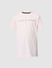 Light Pink Logo Print T-shirt_410111+6