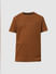 Brown Logo Print T-shirt_410113+6