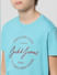 Light Blue Round Logo Print T-shirt_410114+4