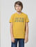 Yellow Logo Print T-shirt_410119+2