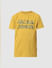 Yellow Logo Print T-shirt_410119+6