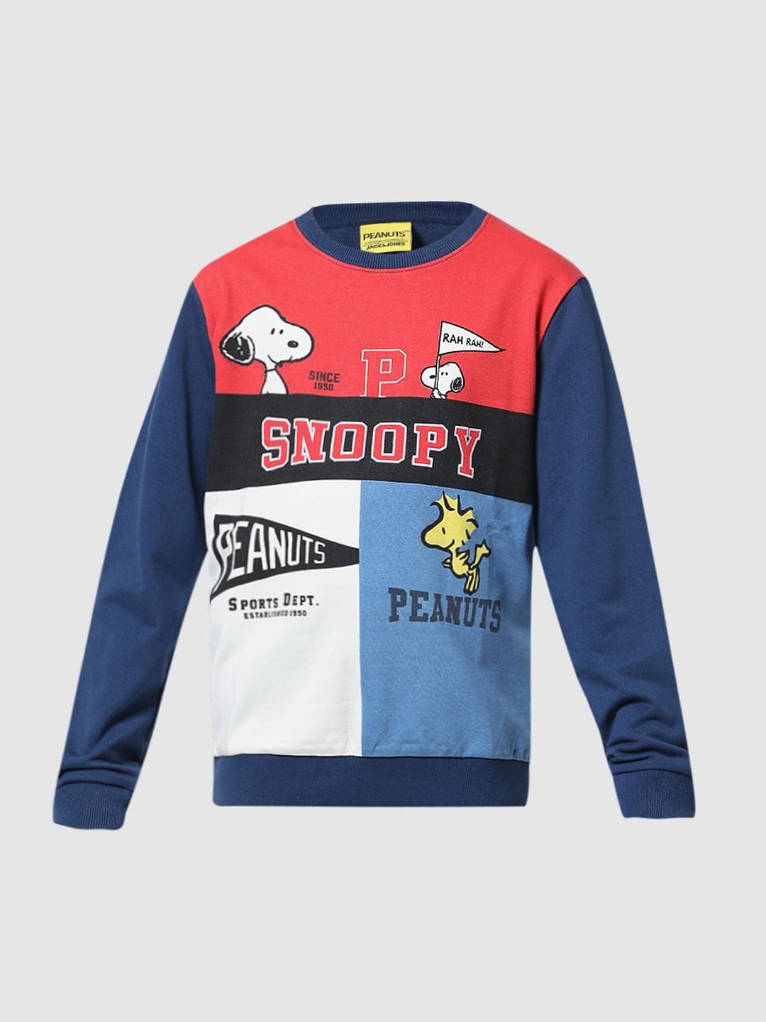 Jack and jones snoopy on sale sweatshirt