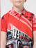 JACK&JONES JUNIOR X MOTOR MUNCHKINS Red Racer Car Print Shirt _410131+4