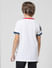 White Contrast Tipping Polo T-shirt_410134+3