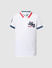 White Contrast Tipping Polo T-shirt_410134+6