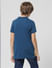 Blue Colourblocked Polo T-shirt_410135+3