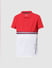 Red Colourblocked Polo T-shirt_410139+6