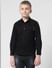 Black Cotton Full Sleeves Shirt_410145+2
