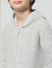 Grey Front-Open Hooded Cardigan_410147+4