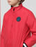 Red Contrast Tipping Jacket_410164+4