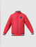 Red Contrast Tipping Jacket_410164+6