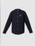Navy Blue Full Sleeves Shirt_410169+6
