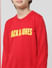 Red Logo Print Pullover_410184+4