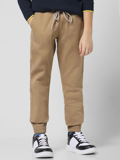 Brown Mid Rise Joggers