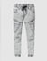 Light Grey Mid Rise Washed Joggers_410203+5