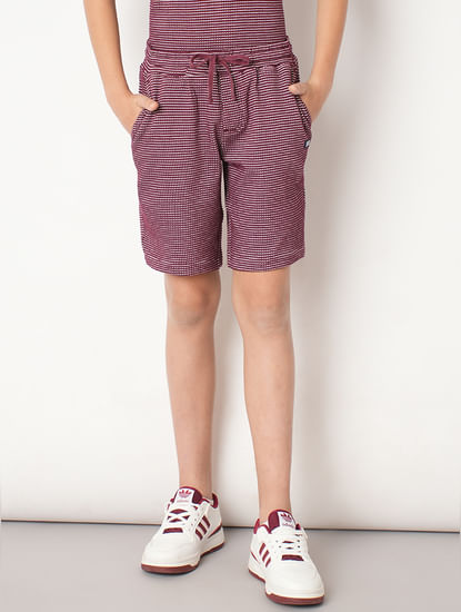 Boys Red Co-ord Set Shorts