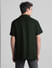 Dark Green Short Sleeves Shirt_416481+4
