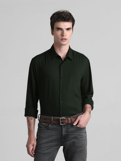 Dark Green Full Sleeves Shirt
