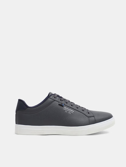Grey Premium Lace Up Sneakers