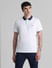 White Jacquard Polo T-shirt_413368+2