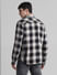Black Check Oversized Full Sleeves Shirt_413376+4