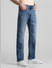 Blue High Rise Ray Bootcut Jeans_413377+2