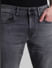 Black Low Rise Glenn Slim Fit Jeans_413378+4