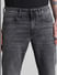 Black Mid Rise Clark Regular Fit Jeans_413379+4
