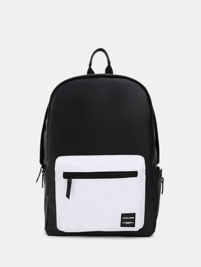 Black Colourblocked Backpack