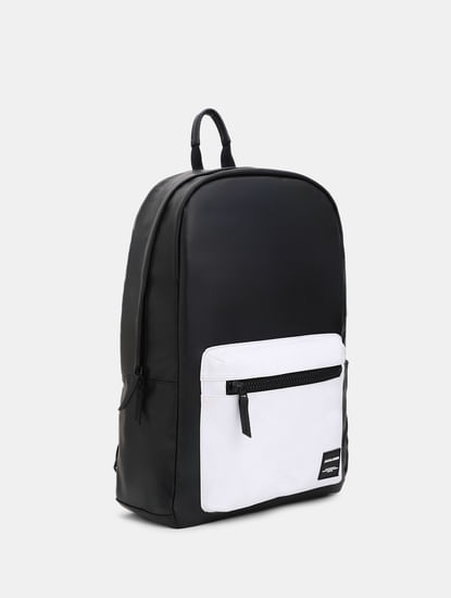 Black Colourblocked Backpack