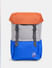 Orange Colourblocked Utility Backpack_413356+1