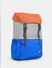 Orange Colourblocked Utility Backpack_413356+2
