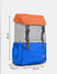 Orange Colourblocked Utility Backpack_413356+7