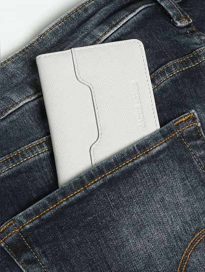 Grey Premium Leather Card Holder