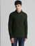 Dark Green Knitted Sweater_407743+2