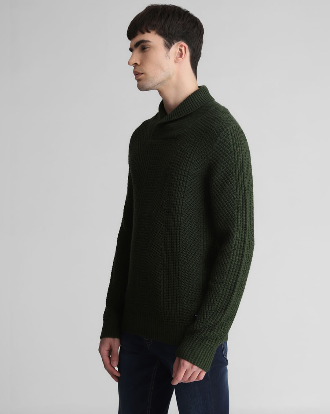 Dark Green Knitted Sweater