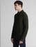Dark Green Knitted Sweater_407743+3