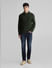 Dark Green Knitted Sweater_407743+7