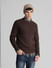 Brown Knit Crew Neck Sweater_407747+1