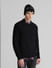 Black Knit Crew Neck Sweater_407749+1
