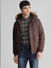 Dark Brown Faux Fur Hooded Jacket_407752+2