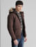 Dark Brown Faux Fur Hooded Jacket_407752+3