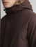 Dark Brown Faux Fur Hooded Jacket_407752+5