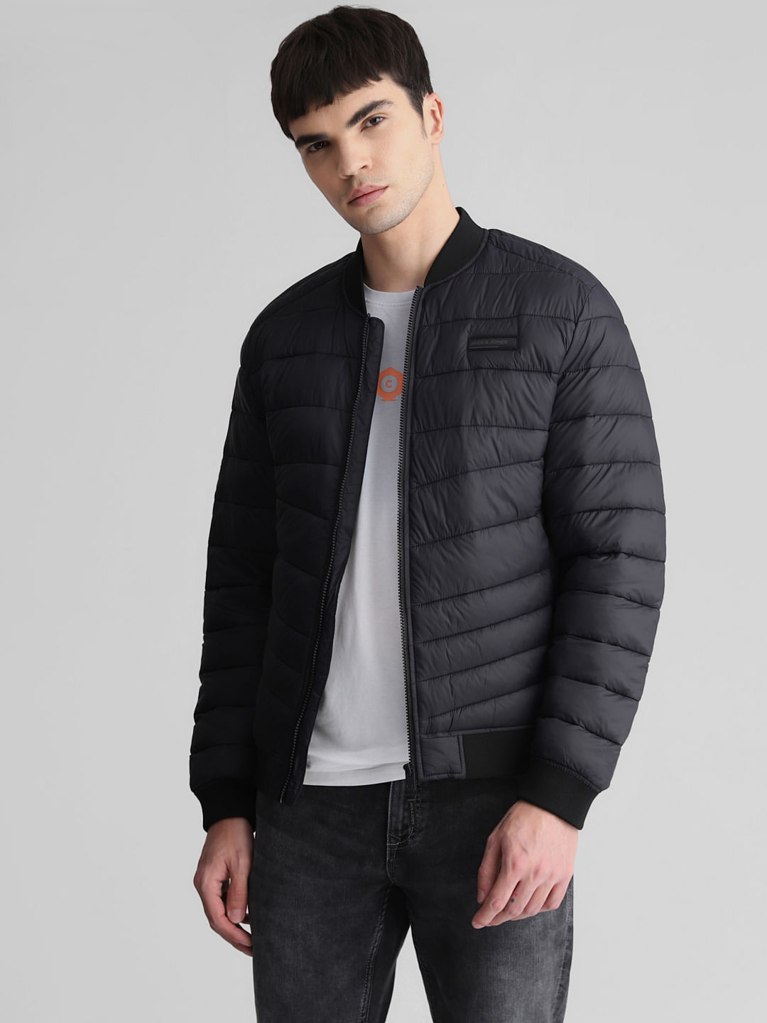 Nike quilted best sale bomber jacket