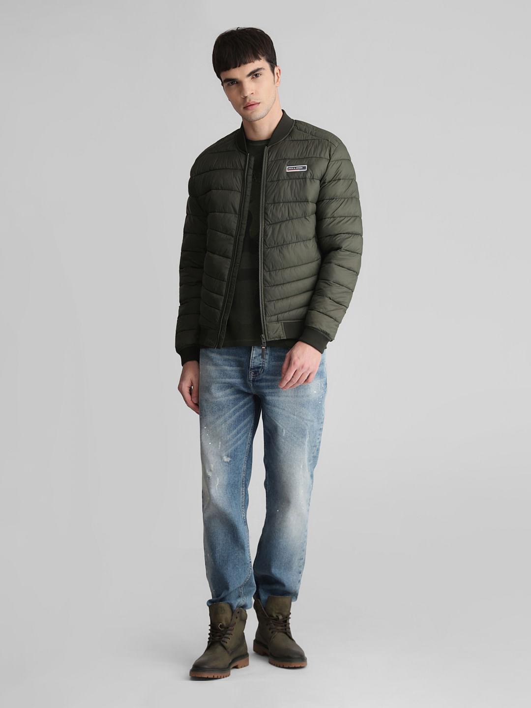 Dark green clearance bomber