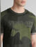Green Camo Print Crew Neck T-shirt_407735+5